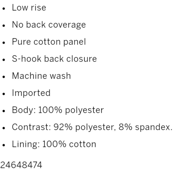 For Love and Lemons After Dark Thong Panty NWT - Picture 7 of 10